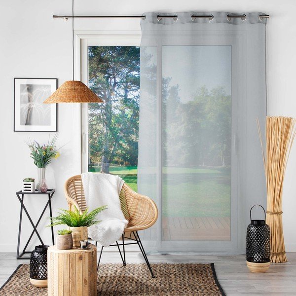 Szürke átlátszó függöny 140x240 cm Sandra – douceur d'intérieur-image-2