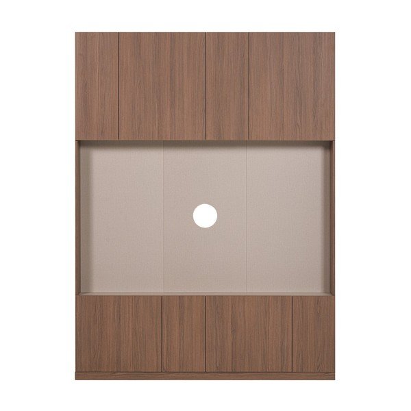 Sötét natúr színű moduláris nappali bútor szett 160x215 cm Build – WOOOD