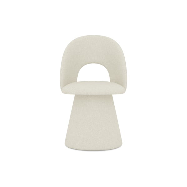 Krémszínű kárpitozott étkezőfotel Kalo – Makamii-image-1