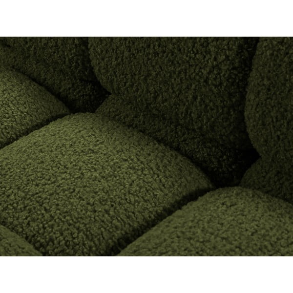 Zöld buklé kanapé modul (jobb oldali) Bellis – Micadoni Home-image-1