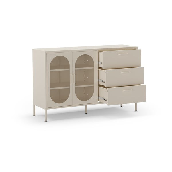 Krémszínű komód 140x90 cm Diora – Marckeric-image-4