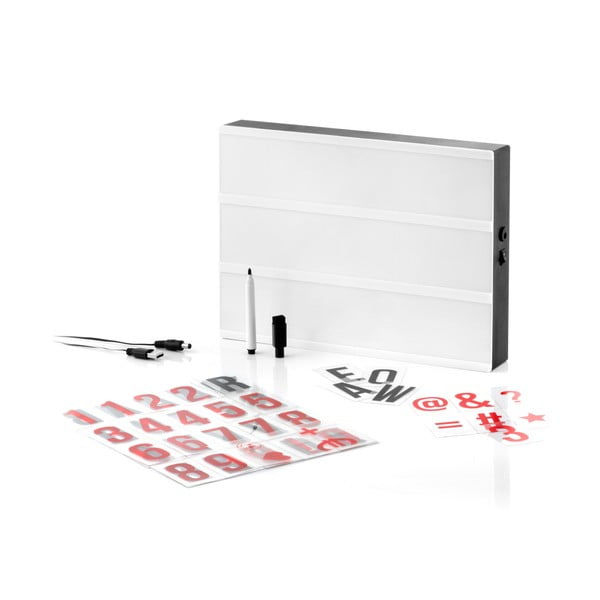 Cinema Box világító tábla, filccel és betűkkel - InnovaGoods-image-2