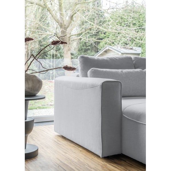 Világosszürke kinyitható sarokkanapé ("U" alakú) Homely Tommy – Miuform-image-4