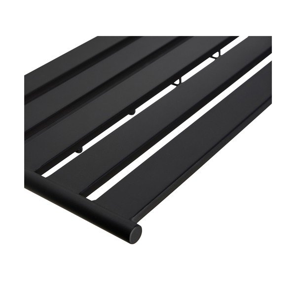 Fekete fém fali fogas polccal Fusion – Hübsch-image-2