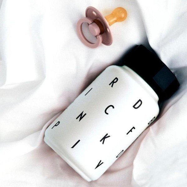 Kids fehér gyerek termosz, 330 ml - Design Letters-image-1