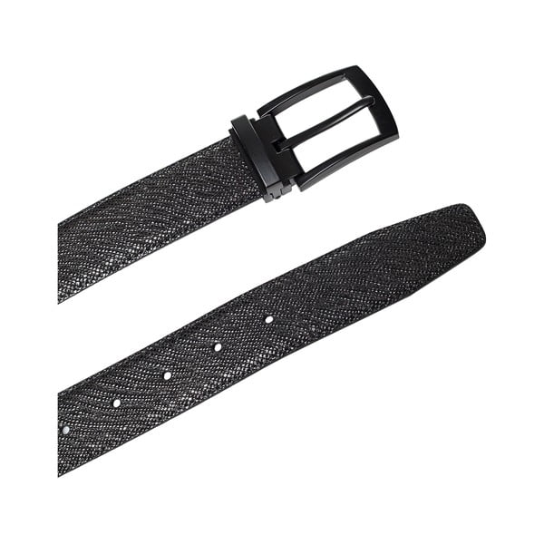 Thor férfi fekete bőröv, hosszúság 90 cm - Ferruccio Laconi-image-2