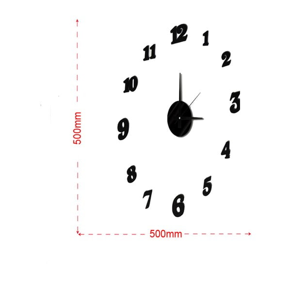 Numbers falmatricás falióra, ⌀ 50 cm - Mauro Ferretti-image-2