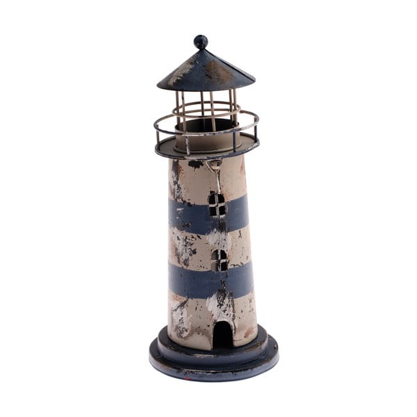 Lighthouse kék gyertyatartó, magasság 23 cm - Dakls