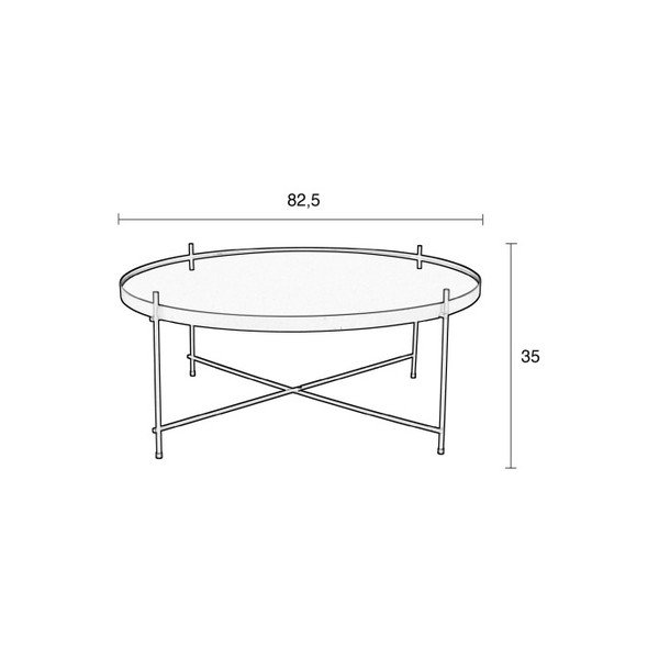 Cupid XXL rézszínű dohányzóasztal - Zuiver-image-4