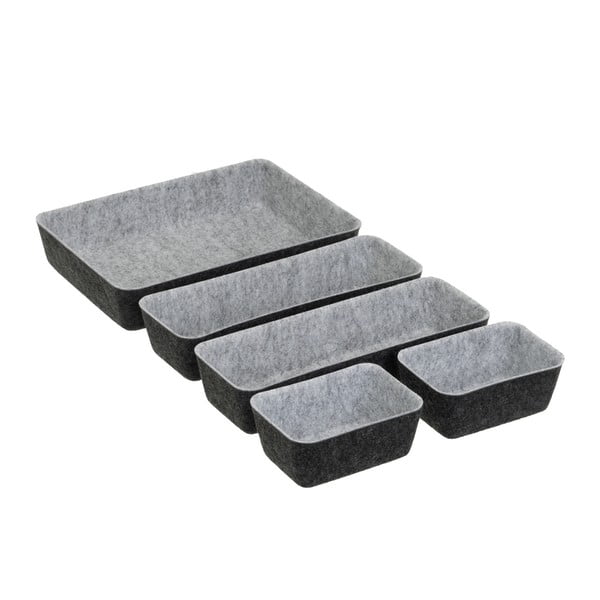 Textil fiókrendszerező készlet 5 db-os – Casa Selección-image-2