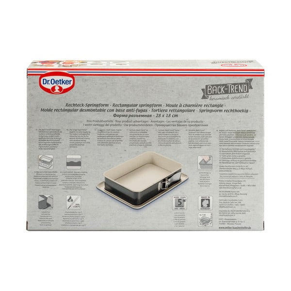 Kerámia felületű acél sütőforma, 28 x 18 cm - Dr. Oetker-image-3