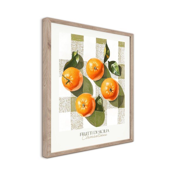 Nyomtatott keretezett kép 40x50 cm Mandarines  – Styler-image-4