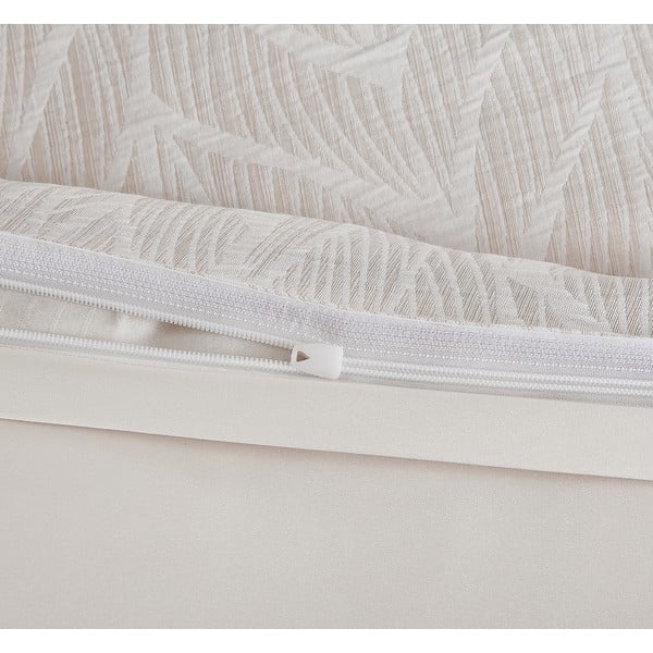 Bézs egyszemélyes jacquard ágyneműhuzat 140x200 cm Florida – My House-image-3