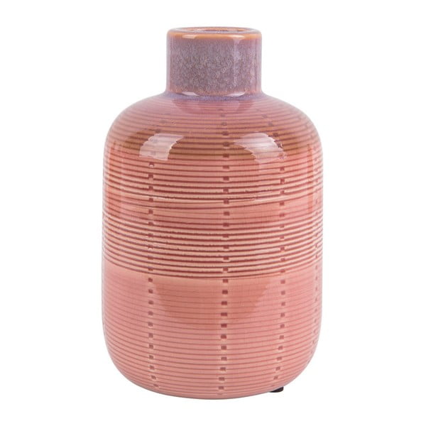 Bottle rózsaszín kerámia váza, magasság 18,5 cm - PT LIVING
