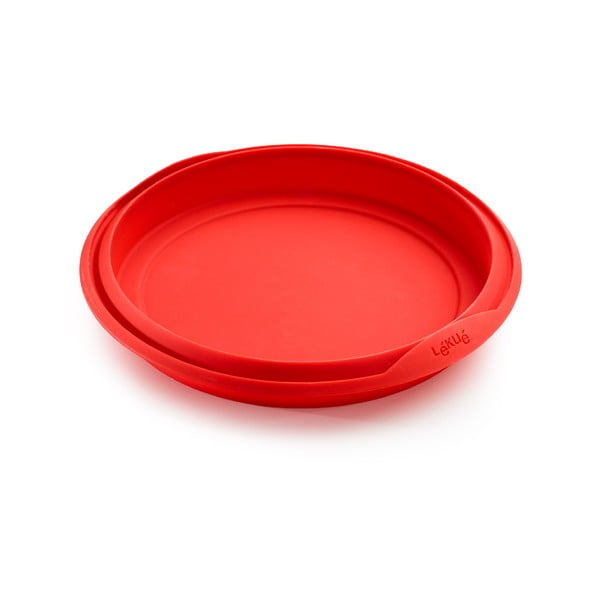 Piros szilikon sütőforma, ⌀ 29 cm - Lékué