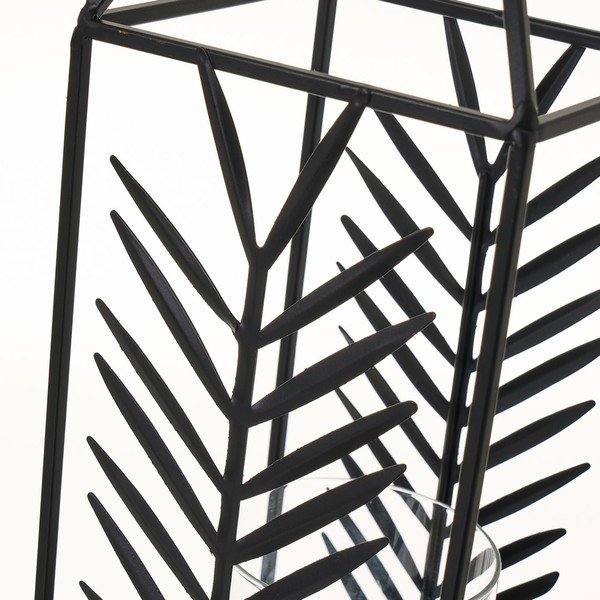 Fekete fém lámpás, magasság 40,5 cm - Casa Selección-image-2