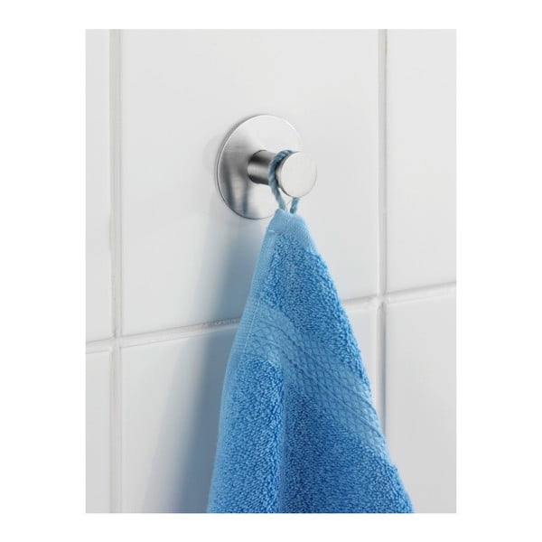 Celano ezüstszínű öntapadós fali akasztó - Wenko-image-1