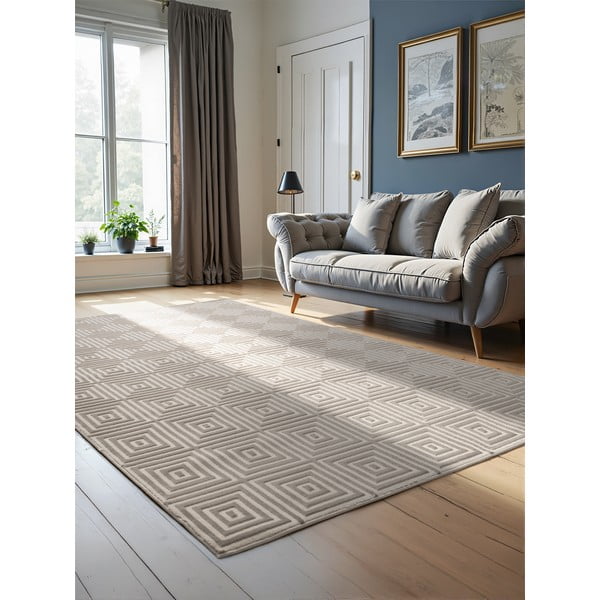 Bézs-krémszínű szőnyeg 120x170 cm Perles Tourmaline – Elle Decoration-image-1