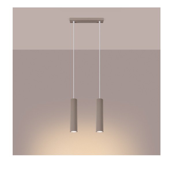 Szürkésbarna fém függőlámpa Gleam – Sollux-image-1