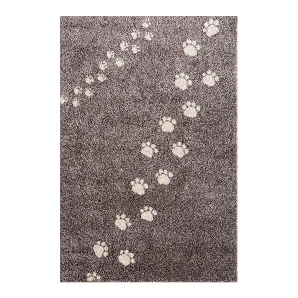 Footprints szürke szőnyeg, 100 x 150 cm - Art for Kids