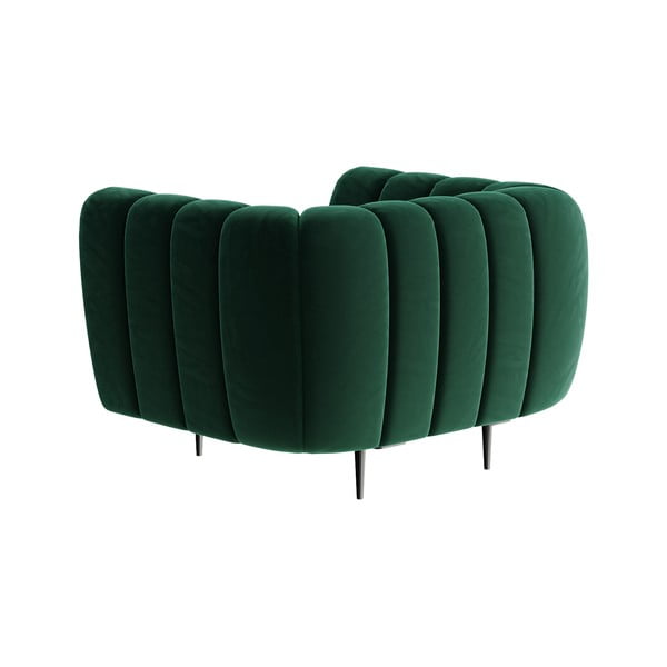 Shel sötétzöld bársony fotel - Ghado-image-3