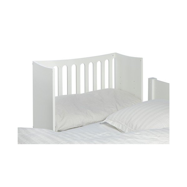 Fehér gurulós kiságy levehető oldalfallal, 89 x 44 cm - Manis-h-image-3