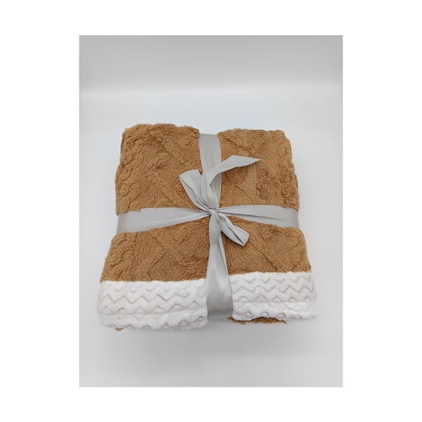 Barna sherpa takaró 150x200 cm Island – My House-image-1