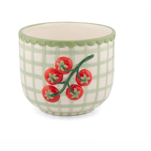 Porcelán kézzel festett kaspó ø 12 cm Tomato – Sass & Belle