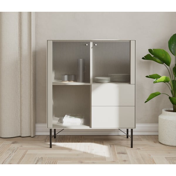 Világosszürke tálalószekrény 91x111 cm Edge by Hammel – Hammel Furniture-image-1