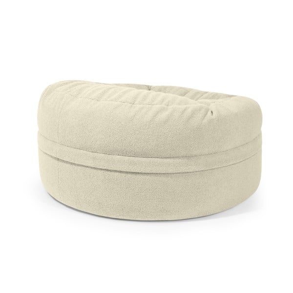 Világosszürke buklé babzsákfotel Roll 105 – SLOWDOWN-image-3