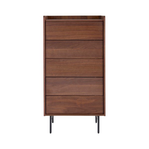 Sötét natúr színű komód diófa dekorral 60x118,5x45 cm Örgryte – Jotex-image-2