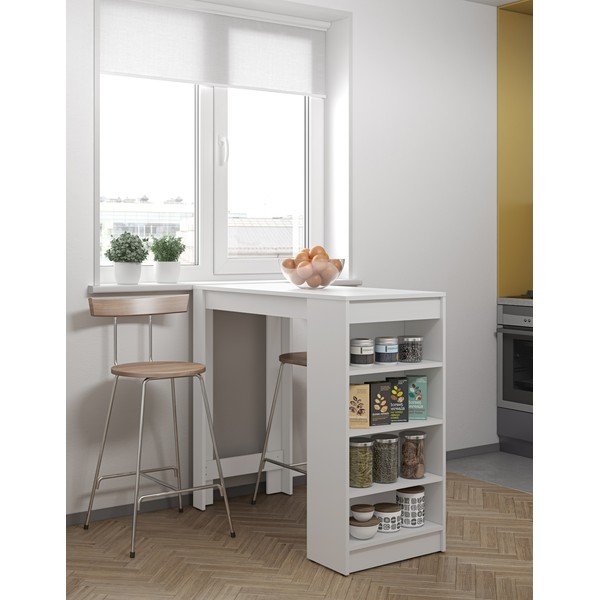 Fehér bárasztal 115x50 cm Aravis - TemaHome -image-1