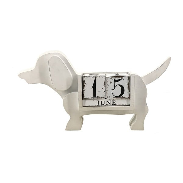 Gales fehér kutyaformájú naptár - Moycor