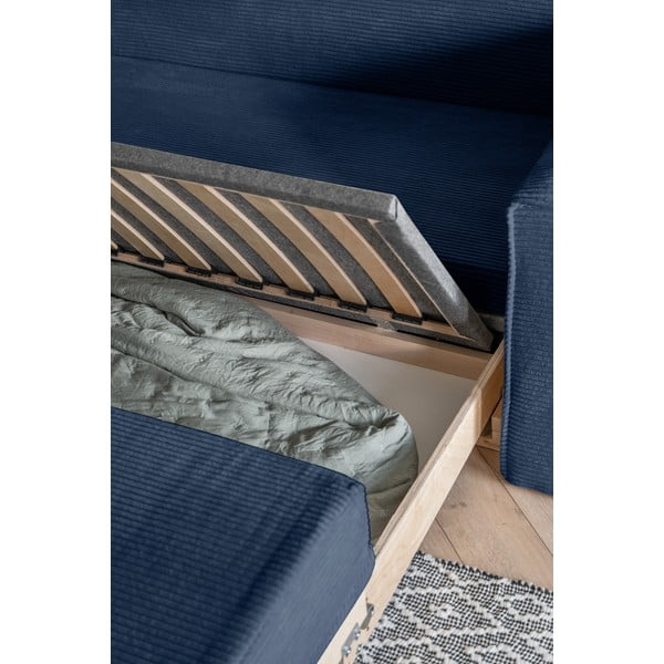 Sötétkék kinyitható kanapé 168 cm Lucky Lucy – Miuform-image-4