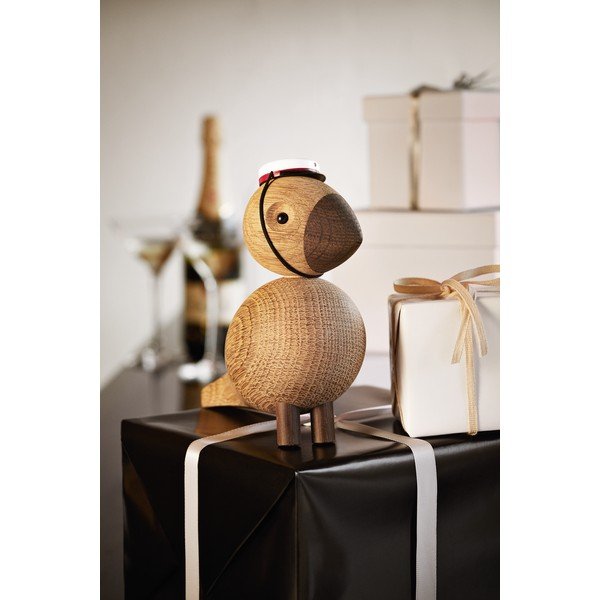 Bojesen Denmark Songbird Alfred dekorációs figura tömör tölgyfából - Kay-image-1