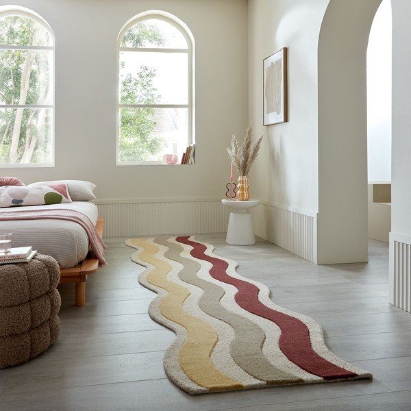 Kézi szövésű gyapjú futószőnyeg 80x300 cm Cascade Wool – Flair Rugs-image-1