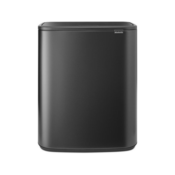 Sötétszürke acél érintésre nyíló szelektív szemetes 60 l Bo Touch Bin – Brabantia-image-4