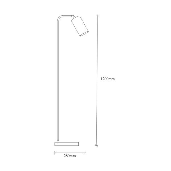 Fekete-aranyszínű állólámpa fém búrával (magasság 120 cm) Emek – Opviq lights-image-3