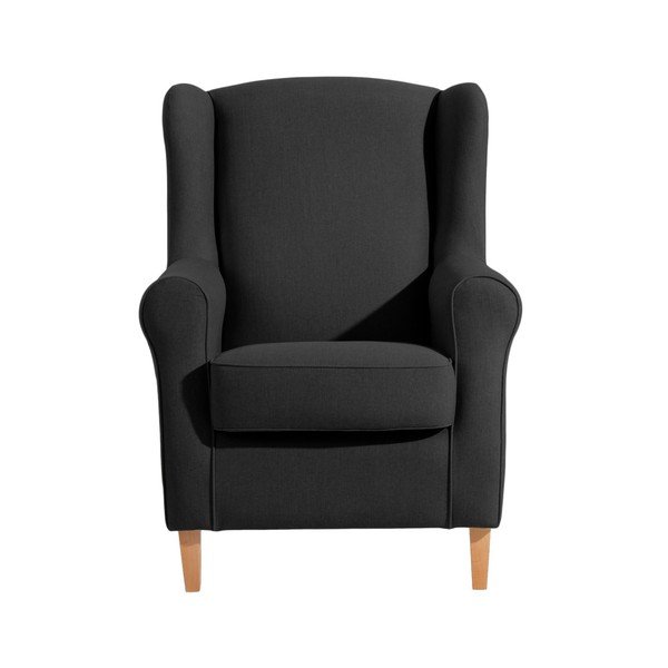 Lorris Black fekete füles fotel - Max Winzer-image-1