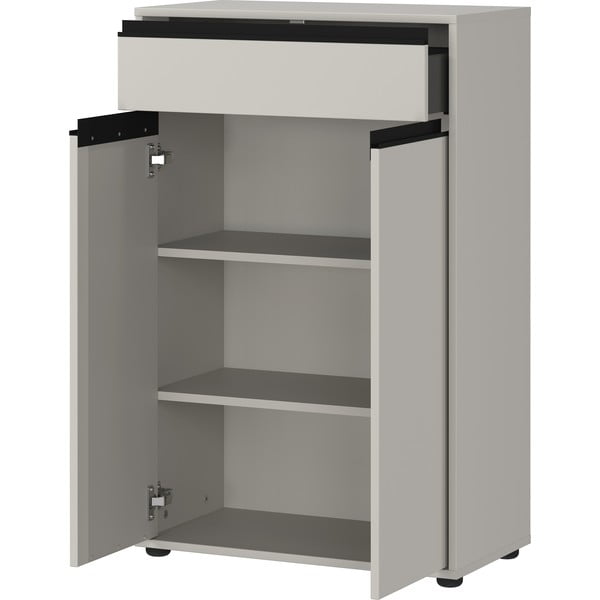 Szürke magas fürdőszoba szekrény 63x98 cm Lemont – Germania-image-3