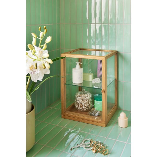 Natúr színű tálalószekrény tölgyfa dekorral 30x42x30 cm Poetic – Hübsch-image-3