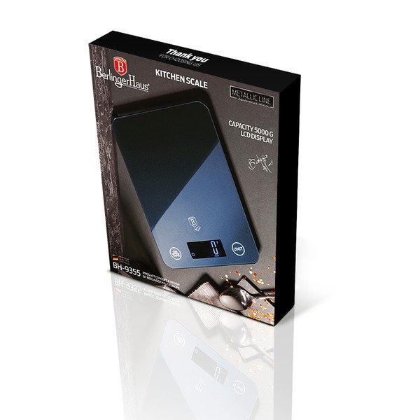 Konyhai mérleg Aquamarine Metallic Line - BerlingerHaus-image-3