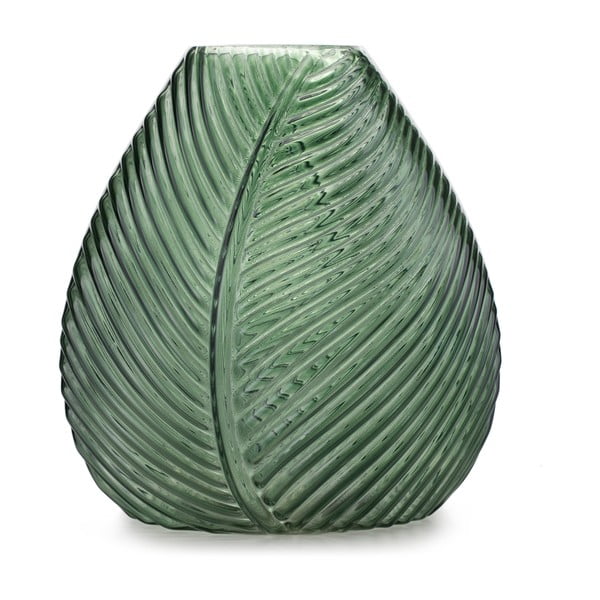 Zöld üveg váza (magasság 22 cm) Terrassa – AmeliaHome