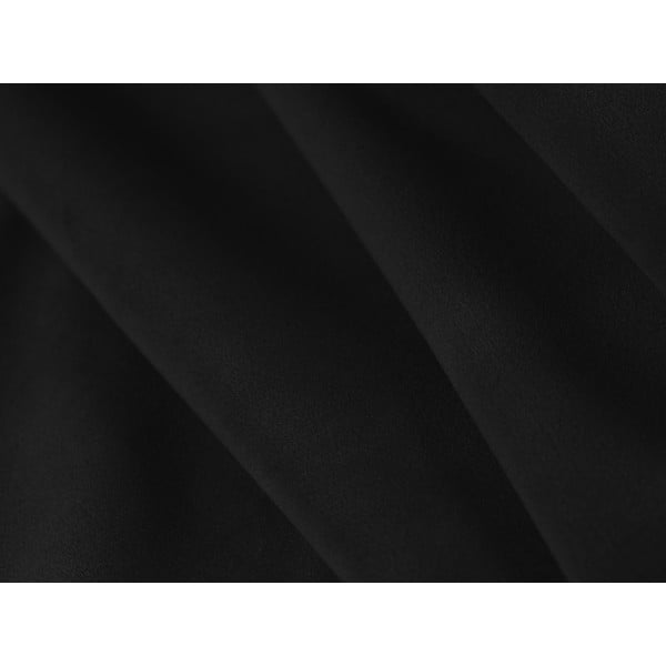 Fekete bársony sarokkanapé (bal oldali-U alakú) Paolo – Milo Casa-image-4