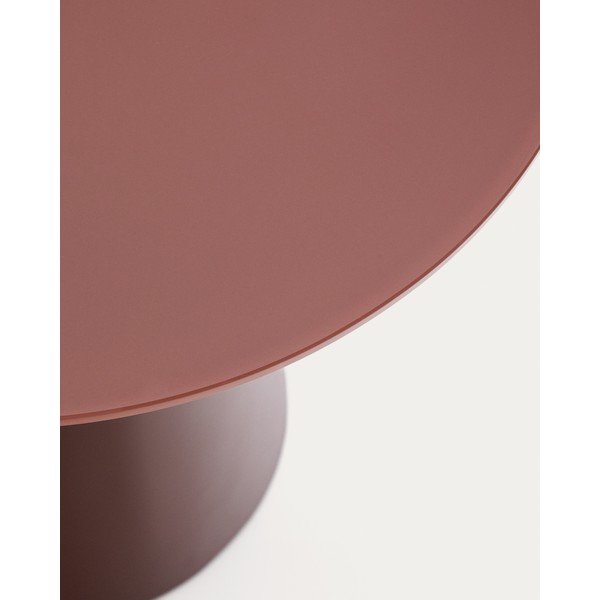 Kerek tárolóasztal üveg asztallappal ø 50 cm Wilshire – Kave Home-image-4