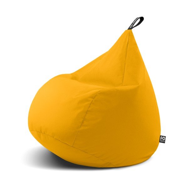 Sárga babzsákfotel Drop XL – So Soft?
