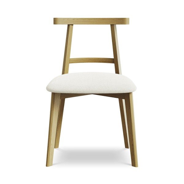 Krémszínű tömörfa étkezőszék Ohelo – Makamii-image-1