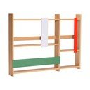 Natúr színű többszintes fali polc tölgyfa dekorral 110 cm Arki – Hübsch