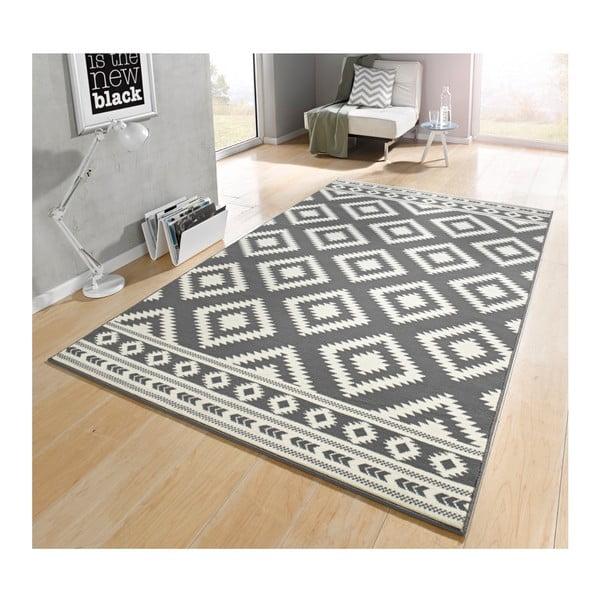 Gloria Ethno szürke-krémszínű szőnyeg, 120 x 170 cm - Hanse Home-image-1