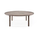 Barna tölgyfa kerek dohányzóasztal ø 100 cm Mu – Gazzda